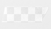 Washi tape png mockup, transparent design