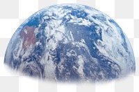 Planet earth png sticker, realistic graphic, transparent background