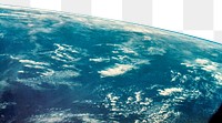 Earth surface png border, realistic design, transparent background