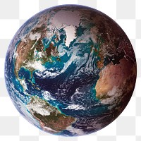 Planet earth png sticker, realistic design, transparent background