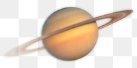 Saturn png sticker, transparent background
