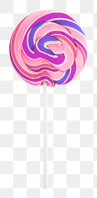 Png cute lollipop sticker, transparent background