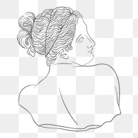 Greek Goddess png sticker, transparent background