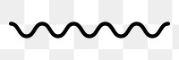 Wavy line png sticker, transparent background