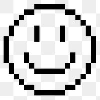 Smiling face emoticon png sticker, transparent background