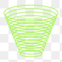 Neon wireframe shape png sticker, transparent background