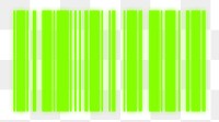Neon barcode png sticker, transparent background