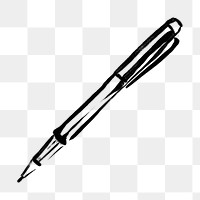 Pen doodle png clipart, drawing illustration, transparent background