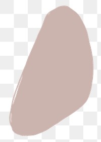 Blob shape png sticker, transparent background