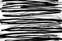 Png squiggle doodle background, black design, transparent background