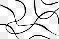 Png abstract lines background, black design, transparent background