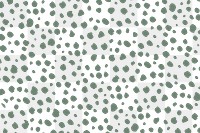 Png doodle dots pattern background, green design, transparent background