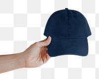 Blue cap png sticker, transparent background