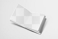 Open book png mockup, transparent design 