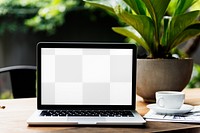 Laptop screen png mockup, digital device, transparent design 