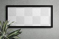 Picture frame png mockup, transparent design