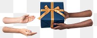 Giving present  png sticker, transparent background