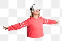 Virtual experience png sticker, transparent background