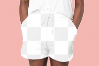 Men's shorts png mockup, transparent design