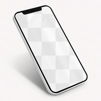 Mobile screen  png mockup, transparent design 