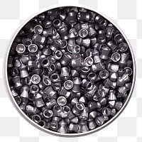 Metal bullets png sticker, transparent background
