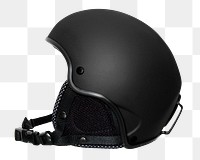 Black helmet  png sticker, transparent background