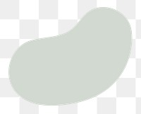 Blob shape png sticker, memphis design, transparent background