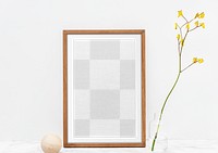 Photo frame png mockup, transparent design