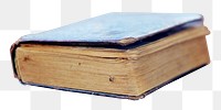 Old book png sticker, transparent background