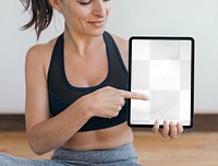 Tablet screen png mockup, digital device, transparent design 