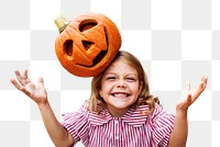 Halloween girl png sticker, transparent background