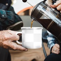 Coffee mug  png mockup, transparent design 