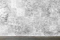 Wall png mockup, brick texture, transparent design