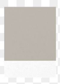 Png gray frame sticker, grain texture, transparent background