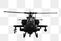 Army helicopter png sticker, transparent background