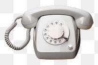 Analog phone png sticker, transparent background