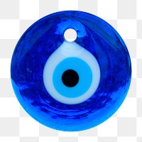 Evil eye amulet png sticker, transparent background