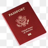 U.S. passport png sticker, transparent background