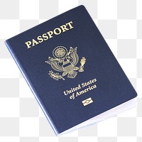 U.S. passport png sticker, transparent background