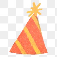 Party hat png sticker, transparent background