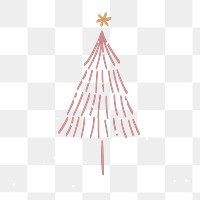 Christmas tree png sticker, festive design, transparent design