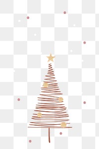 Christmas tree png sticker, festive design, transparent design