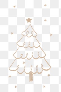 Christmas tree png sticker, festive design, transparent design