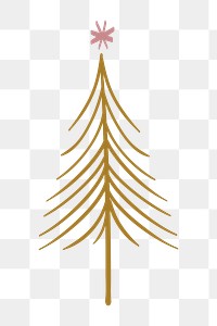 Christmas tree png sticker, festive design, transparent design