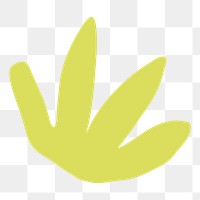 Bush png sticker, cute doodle, transparent background
