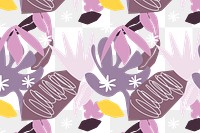 Floral pattern png background, transparent design