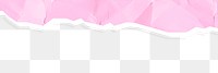 Pink paper png crumpled texture sticker, transparent background