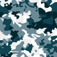 Green camouflage png pattern sticker, transparent background