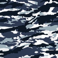 Blue camouflage png pattern sticker, transparent background