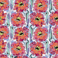 PNG Edouard Benedictus floral pattern sticker, seamless design, transparent background